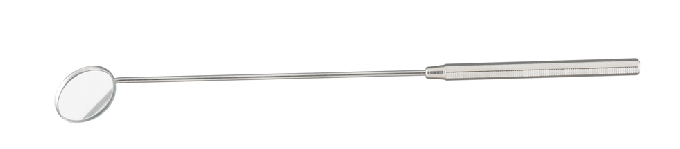 Mirror Laryngeal Miltex® Size 4 / 22 mm Stainless Steel Octagon Threaded Handle by Integra York PA, Inc. (Miltex)  ID 23-12-4
